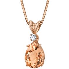 Morganite Necklace, Jewelry Questions, Peach Morganite, Rose Gold Morganite, Morganite Diamond, Coral Wedding, Mom Jewelry, Diamond Fashion, Diamond Pendant Necklace