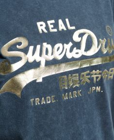 Womens - Vintage Logo Embellished T-shirt in Ink | Superdry UK Another Dimension, How To Clean Iron, Cardigan Shirt, Iconic Logo, Logo Tee, Everyday Wardrobe, Vintage Logo, Logo Tees, Casual Jacket