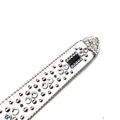 B.B. Simon 'White Magic' Studded Crystal Belt - Dudes Boutique Luxury Silver Belt With Rhinestones, Bb Simon Belts, Crystal Belt, Year Of Dates, White Magic, Elastic Hair Bands, 8 Weeks, Sweet Girls, Diamond Solitaire