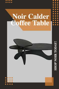 a book cover with an image of a coffee table and the words noir caler coffee table