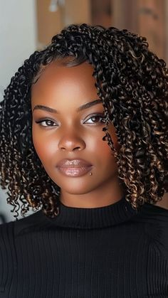 Upgrade your look with the trendy Crochet Braid Lob, offering a chic and modern twist to the classic bob hairstyle! Whether you prefer sleek and polished or tousled waves, this versatile length provides endless styling options for a sophisticated appearance. Click the pin to explore more crochet braid hairstyles and follow us for daily hair inspiration! #CrochetBraidLob #BobHairstyle #HairGoals #FashionInspiration #BeautyTrends Short Natural Crochet Hairstyles, Crochet Braid Ponytail Hairstyle, Short Crochet Twist Hairstyles, Bob Crochet Hairstyles, Wavy Crochet Hairstyles, Curly Crochet Hairstyles For Black Women, Crochet Styles For Black Women, Afro Twist Hairstyles, Crochet Bob Hairstyles