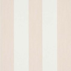 a beige and white striped wallpaper with vertical stripes on the bottom half of it