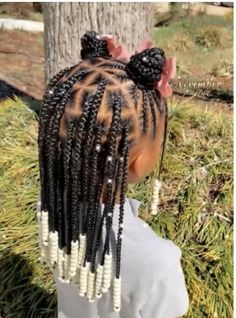 Toddler Braiding Hairstyles Girl, Hairstyles For Black Girls Kids Braided, Bead Hairstyles For Kids Natural Easy, Little Black Girls Braided Hairstyles For Kids Natural, Valentines Day Braids For Kids, Braided Hairstyles Black Girls Kids, Toddler Hair Braiding Styles, Black Kid Braid Styles