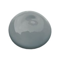 a gray round object on a white background