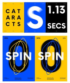 Bright blue and yellow are dynamic in this branding. Yellow on one hand is vibrant, happy and playful but also increases alertness. Yellow Blue Graphic Design, Black And Blue Branding, Yellow Brand Identity, Blue And Yellow Poster, Dynamic Branding