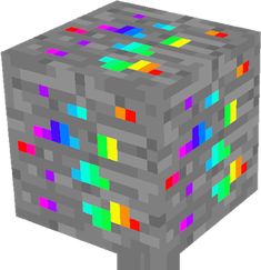 the cube is made up of different colored squares