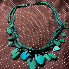 Artisan Untreated Turquoise Necklace, Southwestern Untreated Turquoise Necklace, Untreated Southwestern Turquoise Necklace, Untreated Bohemian Turquoise Necklace For Collectors, Untreated Green Bohemian Necklace, Navajo Culture, Turquoise Necklaces, Turquoise Jewelry, Turquoise Necklace