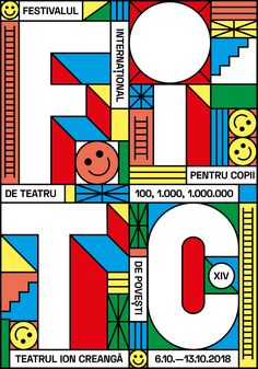 an image of a poster with the words tic in different colors and numbers on it