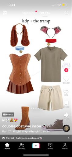 an image of a woman's outfit on the app for her website, lady and the tramp