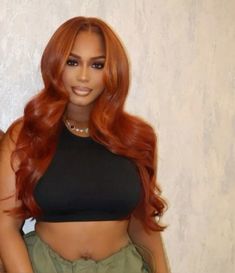 Coloured Wigs, Burnt Orange Hair, Wig Design, Colored Hairstyles, Black Barbies, Weave Ponytail