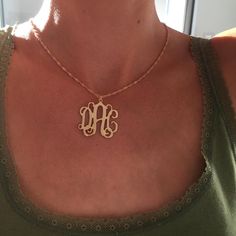 "Monogram necklace is the present that you are looking for to impress your loved one. Monogram Necklaces is a perfect trendy gift for a friend or yourself. Monogram Size : 3/3 cm = 1.18/1.18\" Average chain length : 45cm/18\" The length can be selected in 14\",16\",18\",20\",22\". The traditional monogram initials are: First Name Initial - Last Name Initial - Middle Name Initial If you don't have middle name, you can choose of your loved one or your child's initial. or we put & between your Personalized Gold Initial Necklace As Gift For Mom, Personalized Gold Initial Necklace For Mom, Gold Name Necklace With Initial Pendant For Mom, Dainty Monogram Necklace For Personalized Gift, Gold Initials Name Necklace As Gift For Mom, Gold Initials Name Necklace For Mom, Gold Initials Jewelry As A Gift For Mom, Dainty Monogram Necklace For Gift, Dainty Monogram Necklace For Gifts