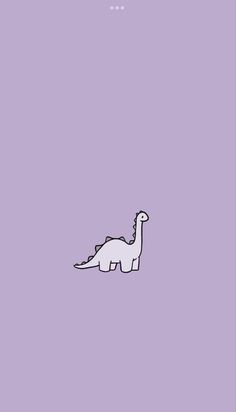 a drawing of a dinosaur on a purple background