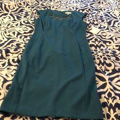 Green Dress With Gold Buckle Neckline Nwt Zip Back Size 6 Calvin Klein Dress, Calvin Klein Dresses, Green Gold, Womens Calvin Klein, Green And Gold, Green Dress, Colorful Dresses, Calvin Klein, Midi Dress