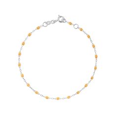 Gigi Clozeau - Classic Gigi Nude bracelet, White Gold, 6.7 Modern Yellow Gold Bracelets With Round Beads, Elegant Yellow Chain Bracelet With Jubilee Style, Bracelet White Gold, Everyday Look, Or Rose, Chain Necklace, Beaded Necklace, Composition, White Gold