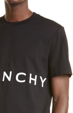 Embroidered with Givenchy's logo at the chest and the 4G emblem in back, this oversized cotton T-shirt makes a bold statement while keeping you comfy. Style Name:Givenchy Logo Embroidered Oversize T-Shirt. Style Number: 6269976. Oversized Black T-shirt With Logo, Oversized Black Logo Top, Black Designer Logo T-shirt For Streetwear, Oversized Black Top With Logo Lettering, Black Designer Logo Crew Neck T-shirt, Black Crew Neck T-shirt With Designer Logo, Black Designer Logo Crew Neck Top, Black Crew Neck Tops With Designer Logo, Black Crew Neck Top With Designer Logo