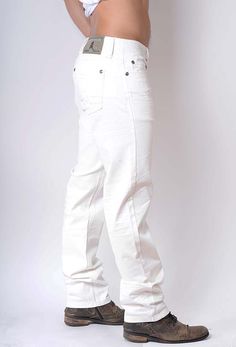 VOLCANO White (side) Chino pants Sweatpants