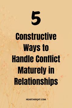 Discover the 5 most mature ways to navigate conflict in relationships. Learn how to handle disagreements with respect, communication, and emotional intelligence for a healthier bond.  #ConflictResolution #RelationshipAdvice #HealthyRelationships #CommunicationSkills #EmotionalHealth #CoupleGoals #LoveAndTrust #RelationshipTips #StrongPartnership #MatureLove Emotional Agility, Trust And Loyalty