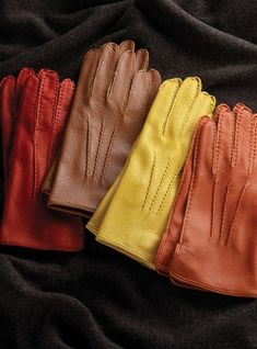 Ladies Unlined Deerskin Gloves Ben Silver, Velvet Gloves, Music Symbols, Velvet Slippers, Leggings And Socks, Silver Collection, Gardening Gloves, Deer Skin, Fall Accessories