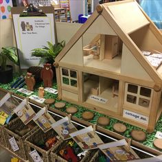 a doll house on display in a store