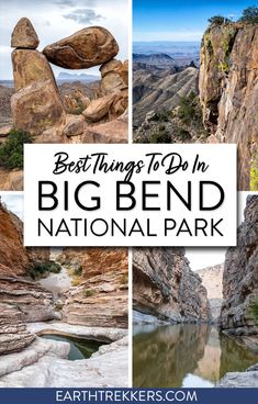 the big bend national park with text overlay that reads best things to do in big bend national park