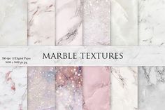 marble textures for photoshopping and digital papering are available in multiple styles, including pink