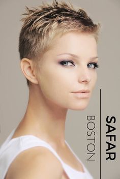 Haircuts For Round Faces, Super Short Haircuts, Short Spiked Hair, Short Shaved Hairstyles, Funky Short Hair, Short Spiky Hairstyles, Short Silver Hair, Stylish Short Hair, Really Short Hair