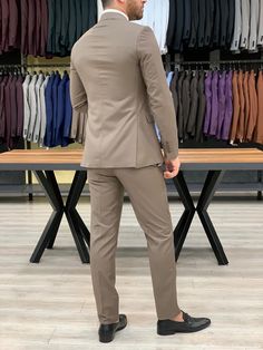 Mens Suit Colors, Blue Slim Fit Suit, Pants Gift, Indian Men Fashion, Formal Mens Fashion, Suit Material, Men Stylish Dress, Fashion Suits For Men