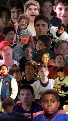 a collage of young men with different facial expressions