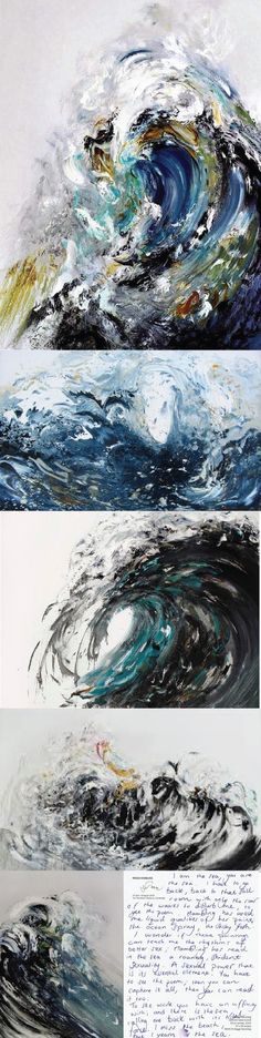 three different images of the same wave