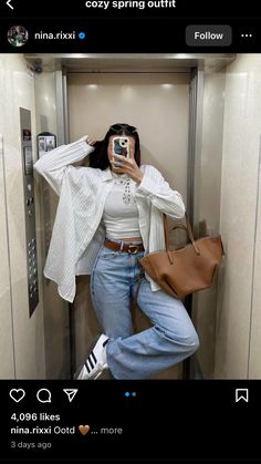 Cozy Spring Outfits, Wardrobe Makeover, Tiktok Outfits, Outfit Idea, Spring Outfit, Ootd, Wardrobe