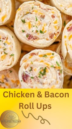 Ingredients:

cream cheese
cheddar 
bacon 
ranch 
flour shells 

So simple to make with rotisserie chicken and precooked bacon. Can make ahead of time and refrigerate until ready to eat. Pinwheels Chicken, Precooked Bacon, Make With Rotisserie Chicken, Chicken Pinwheels, Bacon Sandwich, Cheese Cheddar, Bacon Ranch