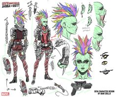 an image of some character designs for the video game