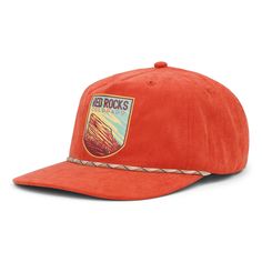 It took the natural amphitheater of Red Rocks over 200 million years to form, but you don't have to wait that long to look stylish in our Red Rocks rope hat, it's available now! In keeping with the theme of the characteristic red orange color of the rocks, we've created, in our signature rope hat fit, a cool take away to remind you of that first epic show or the first time you saw that view! ------------------------------------------ SHAPE --- MidProfile BRIM --- Semi Curve CLOSURE --- Snapback BACK --- Cotton FIT & SIZE --- One Size Fits Most Adults ------------------------------------------ #HARROR Affordable Red Fun Snapback Hat, Orange Curved Brim Hat For Outdoor, Outdoor Orange Snapback Hat With Curved Brim, Red Curved Brim Hats For Outdoor Activities, Orange Curved Brim Snapback Hat For Outdoor, Orange Snapback Hat With Curved Brim For Outdoor, Red Snapback Hat For Outdoor Activities, Adjustable Orange Snapback Hat For Outdoor, Red 5-panel Snapback Hat For Outdoor