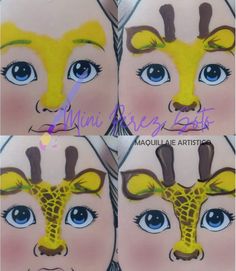 Wild Animal Face Paint, Elephant Face Paint, Face Painting For Beginners, Disney Face Painting, Kitty Face Paint, Animal Face Paintings