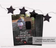 Military Deployment Valentine Photo Card Printable | Family is never truly apart | Chalkboard Milita Photo Card Printable, Valentines Day Photos, Christmas Time Is Here, Valentines School, Digital Card, Valentine Photo, Valentines For Boys