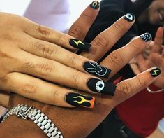 Bad Bunny Nails 2024, Matching Couple Nails Boy And Girl, Bad Bunny Nail Ideas, Couples Nails, Man Manicure, Match Nails