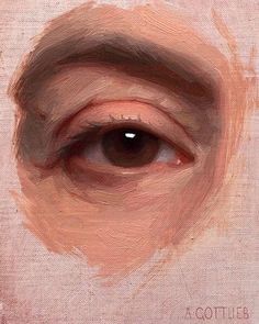 an eye is shown in the middle of a painting