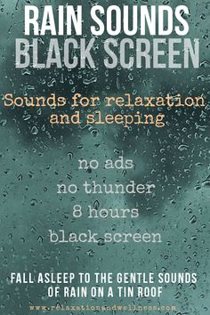 Green Noise For Sleep, Sleeping Sounds, Meditation Music Playlists, Good Evening Love, Rain Music, Dark Screen, Relaxing Rain, Relaxing Rain Sounds