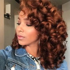 Love the color Cabello Afro Natural, Shoulder Length Hair, Love Hair, Big Hair, Hair Dos, Gorgeous Hair, Pretty Hairstyles