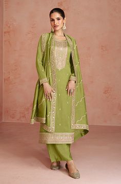 Silk Pant Suit, Readymade Salwar Kameez, Palazzo Suit, Salwar Kameez Online, Patiala Salwar, Silk Bottoms, Designer Salwar Suits, Pakistani Designers, Embroidery Suits