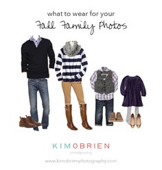 an image of family photos with the caption what to wear for your fall family photos