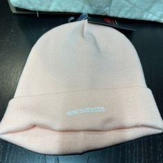 New Balance Beanie, Light Pink With Small Logo At The Front. Nwt Corduroy Bucket Hat, New Balance White, Bucket Hat White, Sun Visor Hat, Pink Cap, New Balance Black, Bucket Hat Black, Black Snapback, Visor Hats