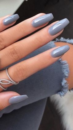 click image Nude Nail Art, Grey Nail, Nude Nail, Fall Nail Art Designs, Gray Nails, Nail Swag, Summer Nails Colors, Pretty Acrylic Nails, Ear Cuffs