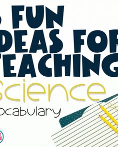 the words fun ideas for teaching science are shown