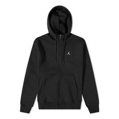 Air Jordan Full-Zip Hoodie Jacket 'Black' DA9810-010 (Men's/Zipper) Sportswear Hoodie With Zipper For Streetwear, Streetwear Sportswear Hoodie With Zipper Closure, Hooded Track Jacket With Ykk Zipper For Streetwear, Sporty Hoodie With Ykk Zipper For Streetwear, Winter Sportswear Hooded Jacket With Zipper Closure, Winter Sportswear Hooded Jacket With Zipper, Sporty Hooded Jacket With Ykk Zipper For Streetwear, Urban Hooded Jacket With Zip Fly For Streetwear, Urban Hooded Jacket For Streetwear