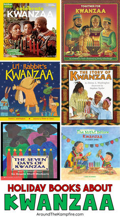 Books about Kwanzaa for kids. Kwanzaa Symbols, Days Of Kwanzaa, Classroom Christmas, Holidays Around The World, Read Alouds, Symbols And Meanings