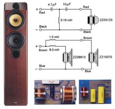 two different types of speakers are shown in this diagram