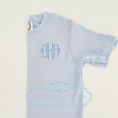 Looking for a special and personalized shirt for your little one? Look no further than our Personalized Boys Chest Monogram Shirt! This toddler everyday shirt is a stylish and comfortable addition to any young boy's wardrobe. Made from high-quality 100% cotton, this shirt is soft, breathable, and perfect for all-day wear. The chest monogram is customizable with your child's initials, making it a unique and thoughtful gift. Our professional-grade embroidery machine ensures that the monogram is ap Baby Boy Monogram, Boy Monogram, Monogram Shirt, Personalized Clothing, Monogram T Shirts, Monogram Shirts, Tone On Tone, Shirt Embroidery, Embroidered Clothes