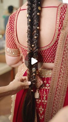 Anmol Raval on Instagram: "Braid and Beads on real hair ✨🌷 . #hair #hairgoals #hairtutorial #hairideas #braids #hairaccessories" Khajuri Choti Hairstyle, Khajuri Hairstyle, Braid And Beads, Tail Hairstyle, Braids With Beads, Real Hair, Mehndi Designs, Hair Goals, Hair Tutorial