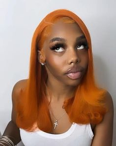 Effortless Sophistication: Hairstyles for Medium Hair | Elevate Your Everyday Look Ginger Sew In Weave, Orange Hairstyles, Wig Room, Ginger Wig, Ponytail Hairstyles Tutorial, High Ponytail Hairstyles, Frontal Wig Hairstyles, Ginger Hair Color, Frontal Hairstyles